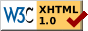 Seite ist XHTML validiert
